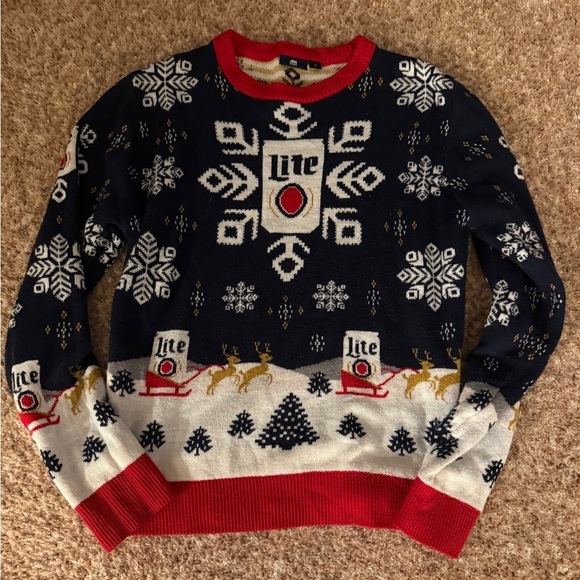 Miller Lite Other - Adult small Miller light ugly sweater size small